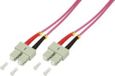 LogiLink 2m SC-SC InfiniBand en Glasvezelkabel Roze
