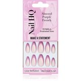 Nail HQ Almond Purple French