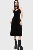 Killstar Chapel Blessing - Garden Altar Maxi Dress Dames Midi-jurk - zwart - XL