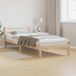 Maison Exclusive - Lit, marron, 225,5 x 95,5 x 69,5 cm, pin massif