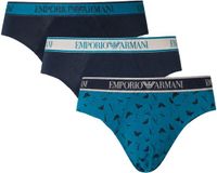 Armani slips 3-pack stretch cotton bleu