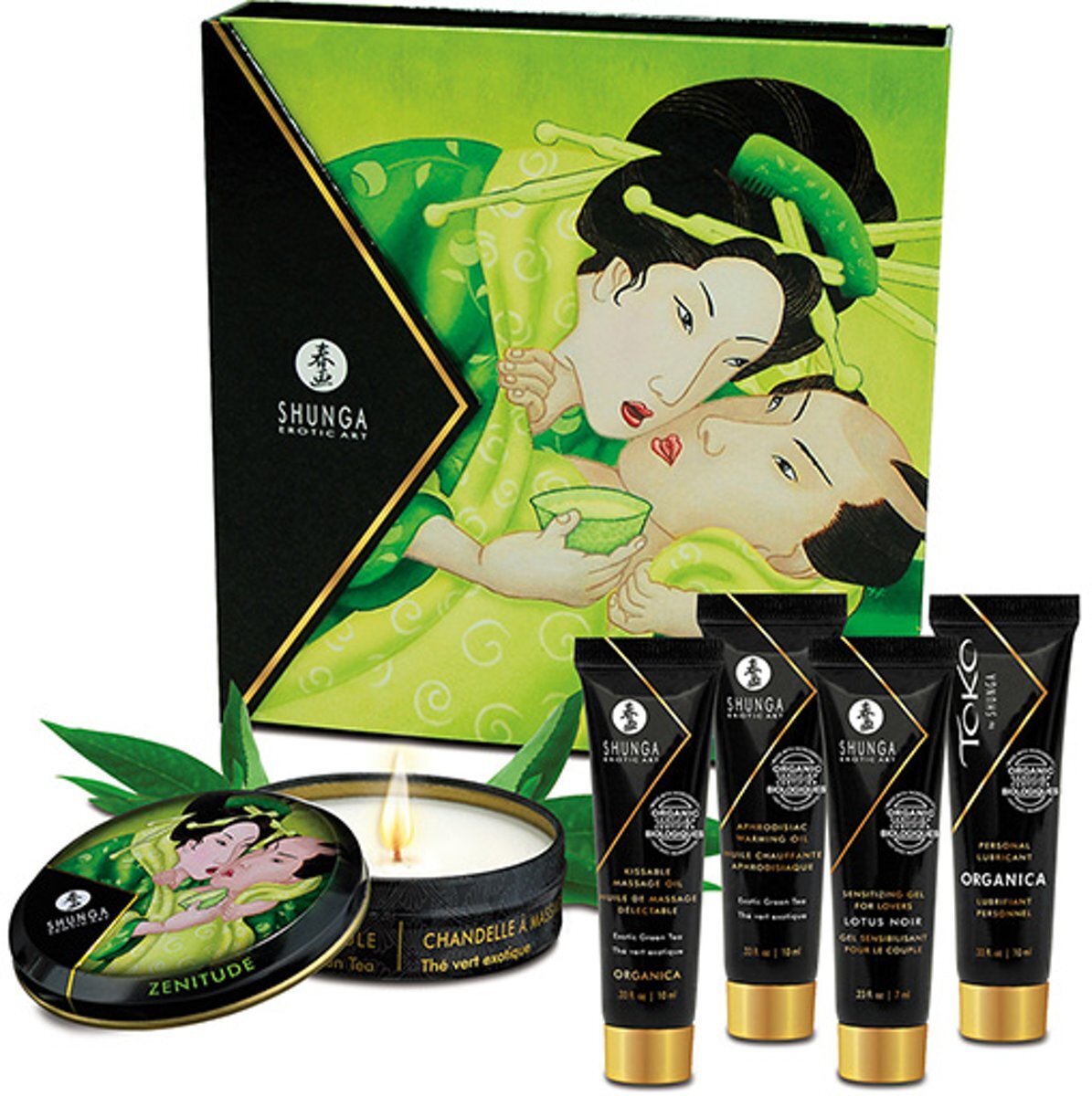 Shunga - Geisha Secret Kit Organic Green Tea Cadeauset