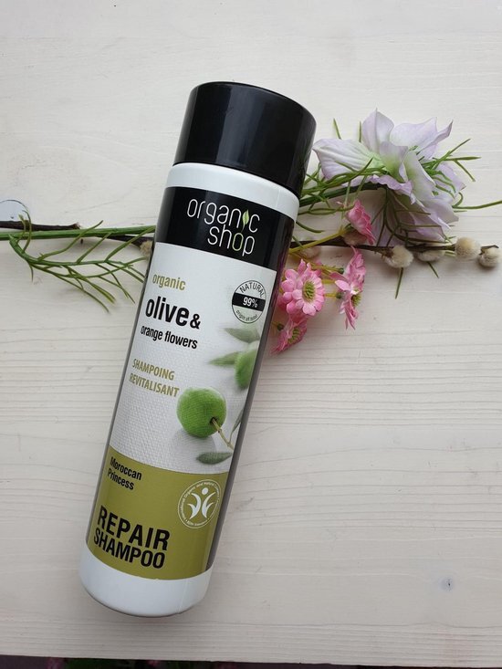 Organic Shop Organic Olive & Orange Flowers Repair Shampoo Revitaliserende haarshampoo 280ml