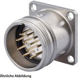 Hummel Set inkl. Kontakte M23 Signal Geräteverbinder, Lötstecker gerade Polzahl 2+16+PE, Stift Vorderwand - 1 Stück