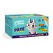 Edgard & Cooper Paté Box kat zonder granen, natuurlijk voer, gezonde voeding, smakelijke en evenwichtige voeding, hoogwaardige eiwitten (multipack, nieuw – 85 g x 8 – kip/zalm/kalkoen/lam)