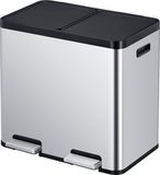 EKO Essential 1 Recycler Pedaalemmer 2x22L Mat RVS