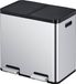 EKO Essential 1 Recycler Pedaalemmer 2x22L Mat RVS