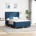 Prolenta Maison Exclusive - Lit boxspring avec matelas et tête de lit, bleu, 190 x 140 cm, tissu