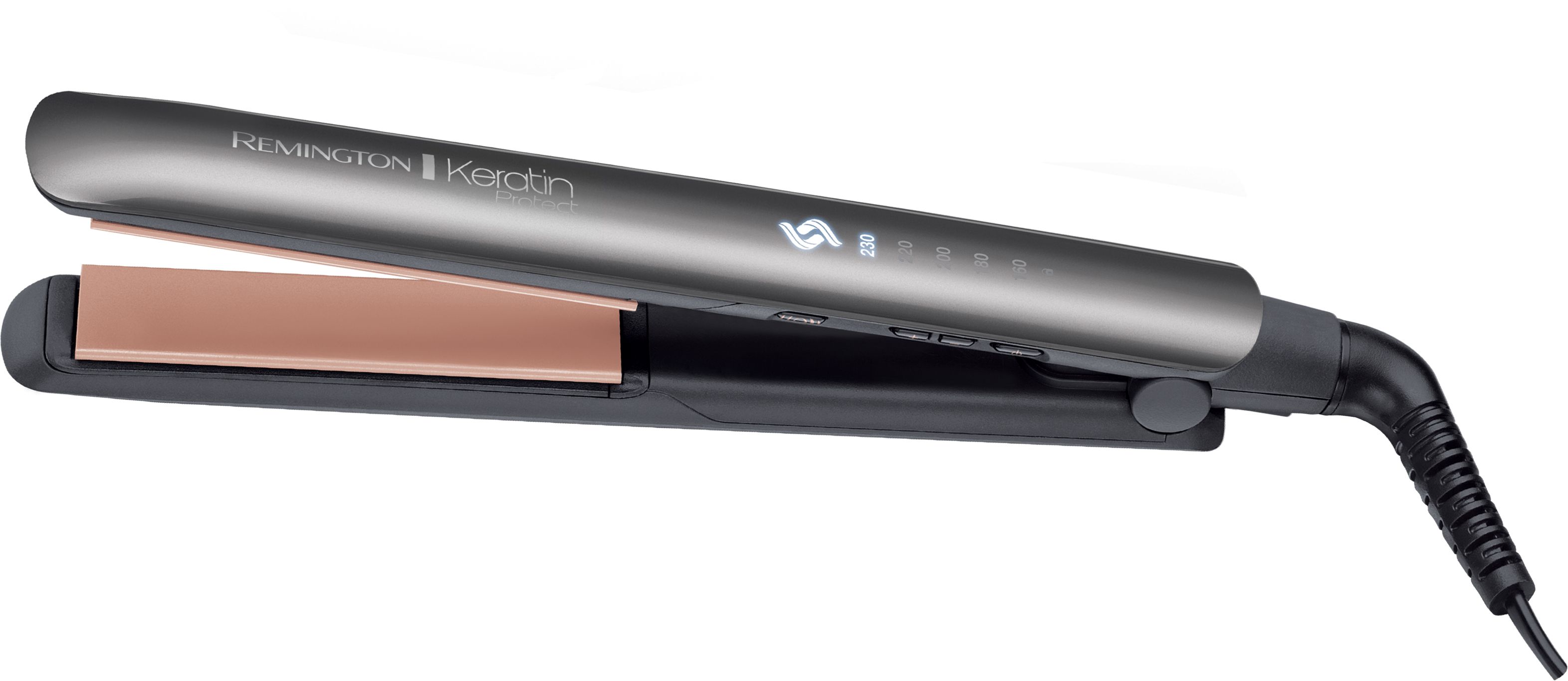 Remington S8598 Keratin Protect Intelligent Stijltang - Zwart/Grijs