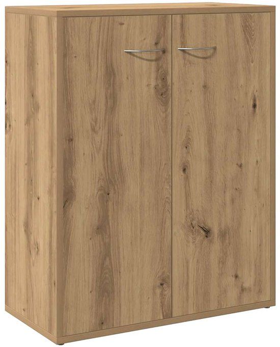 vidaXL Dressoir 60x30x75 cm bewerkt hout artisanaal eikenkleur