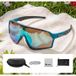 West Biking Lunettes de vélo photochromiques pour enfants YP0703201-202 - Bleu coquillage