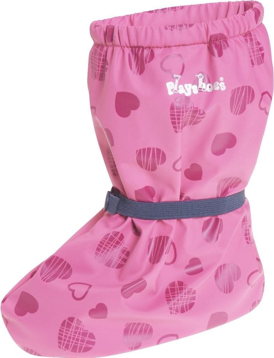 Playshoes regenoverschoenen Hart met fleecevoering meisjes roze - 4010952521832