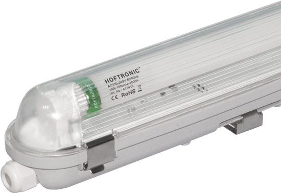 HOFTRONIC LED TL armatuur 120cm - T8 (G13) - 18 Watt 2880 lumen (160lm/W) - 4000K neutraal wit (840) - Koppelbaar - Flikkervrij - IP65 waterdicht