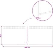 vidaXL Gazonrand - 20 m x 15 cm - Verzinkt staal