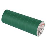 EMOS PVC-isolatietape, groen, verpakking van 10, 15 mm x 10 m