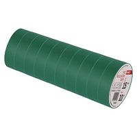 EMOS PVC-isolatietape, groen, verpakking van 10, 15 mm x 10 m