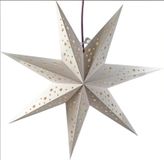 Konstsmide Étoile de Noël en papier 7 branches Ø 45 cm blanc