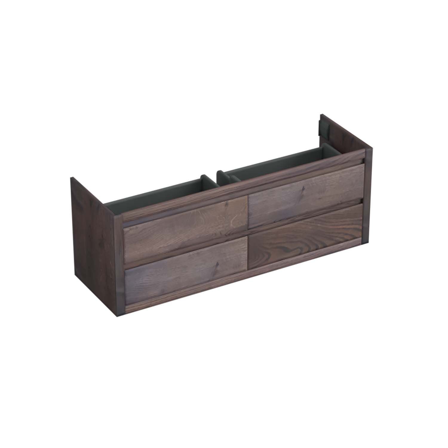 Forzalaqua Onderkast forzalaqua gela 160x51x60 cm 4 softclose lades eiken charcoal