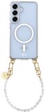 AVY Samsung Galaxy S25 / S24 Hoesje met Koord & MagSafe 30CM Perla Chic