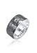 KUZZOI - Ring - Heren Band Ring Hammered Chunky Solid in 925 Sterling Zilver - Heren