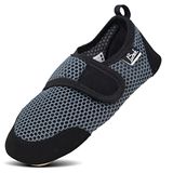 BECK Huisschoenen 'Buddy' grijs / zwart