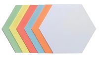 FRANKEN moderatiekaarten zeshoek, 190 x 165 mm, gekleurd