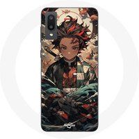 Samsung Galaxy A02 hoesje demonendoder Tanjiro anime manga