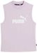 Puma Ess Logo Mouwloos T-shirt Paars S Vrouw