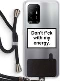 Case Company - Oppo A94 5G Case with Cord - My energy - Black Cord - Back Cover - TPU