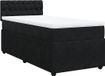 vidaXL Boxspring met matras fluweel zwart 90x190 cm