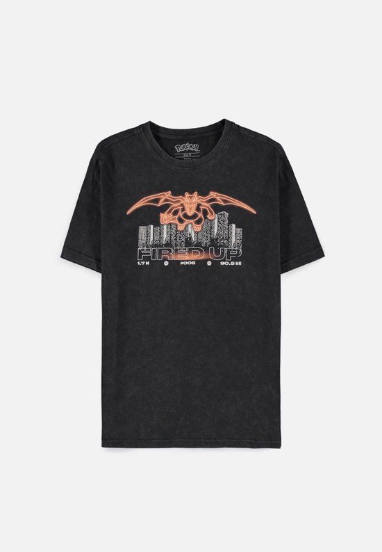 Pokémon Charizard Men's T-Shirt - Black - Size L