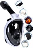 Sea Turtle Amilco Benelux B.V. Sea Turtle Snorkelmasker - Full Face Masker - Volwassenen - Wit/Zwart - S/M
