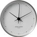 Georg Jensen Horloge mural Henning Koppel 22 cm acier inoxydable mat blanc