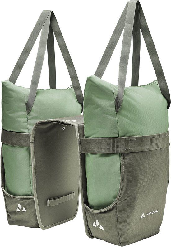 VAUDE TwinShopper Enkele Fietstas - Hotchili - Waterdicht - 44L - Achter - Unisex