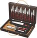 Tramontina Churrasco 21198-766 17-delige bestekset Rood, Zilver