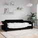 vidaXL Divan-lit Tissu Noir 90x190 cm