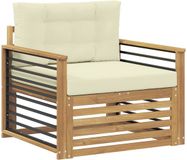 vidaXL - Buitensofa - Polyester - Wit