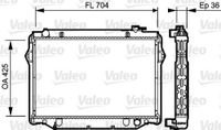 VALEO 734189 Radiateur moteur Grille de radiateur soudée, Aluminium, sans régulateur de liquide de refroidissement