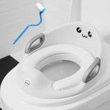 Réducteur de WC Accoudoir Dossier pour Garçons Filles Convient pour Toilettes Rondes Ovale