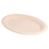 Ovale García de Pou Ovale plaat "Bionic" 26,3 x 19,9 x 2 cm natuur cellulose - 800 oz
