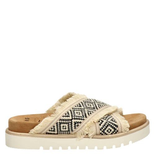Mustang Slippers Ecru/Zwart