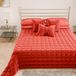 PETTI Artigiani Italiani - Zacht en Warm Fluweel Quilt voor Tweepersoonsbed, Lentedekbed voor de Herfst, Rood, 100% Made in Italy