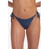 Beachlife strik bikinibroekje broderie anglaise donkerblauw