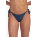 Beachlife strik bikinibroekje broderie anglaise donkerblauw