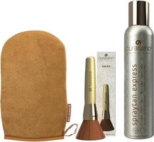 Curasano Spraytan Express Tanning Spray 200 ml + Kabukiz kwast + Handschoen
