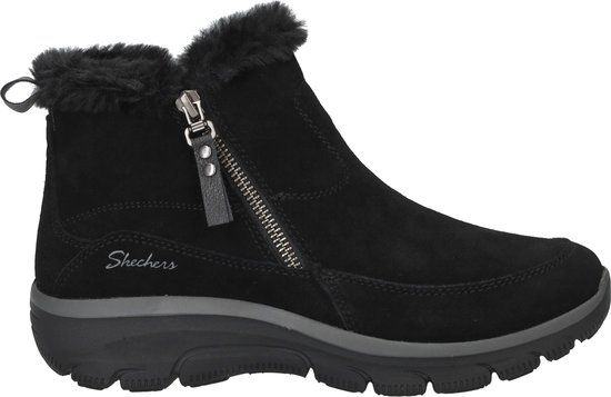 Skechers Easy Going - ol Zip Dames Laarzen - Zwart