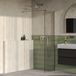 Brauer Oblivion - Inloopdouche - Helder Glas - 60 x 200 cm - incl. Glascoating - PVD RVS-Kleurig Geborsteld