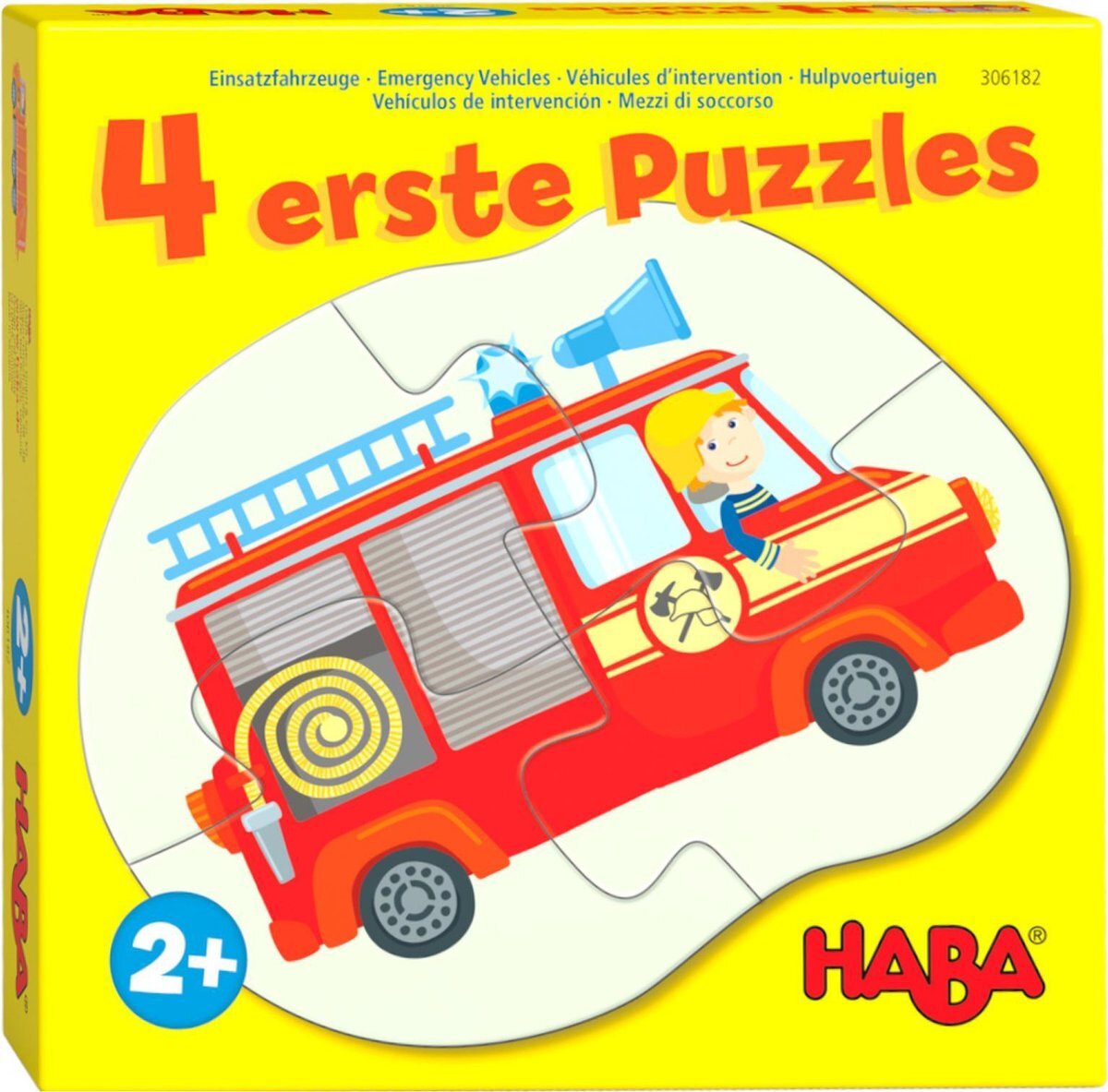 Haba 4 eerste puzzels - Hulpvoertuigen