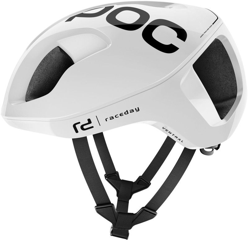 POC Ventral SPIN Fietshelm - Maat S - Hydrogen White Raceday