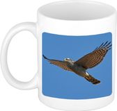 Bellatio Decorations Shoppartners Bv Dieren vliegende havik roofvogel foto mok 300 ml - cadeau beker / mok vogels liefhebber